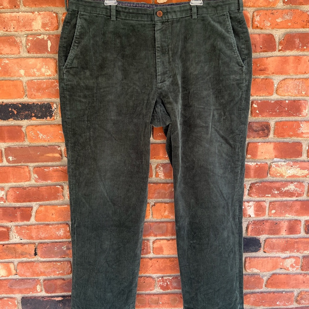 Brooks Brothers Green Corduroy Pants Timeless Style